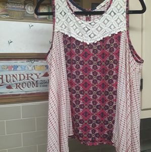 REWIND | Sleeveless Floral Babydoll Blouse (XL)